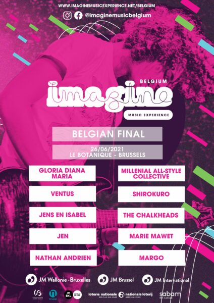 De 10 finalisten van Imagine Belgium 2021 zijn bekend